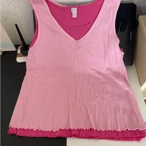 2X Ribbed Double Tank Top